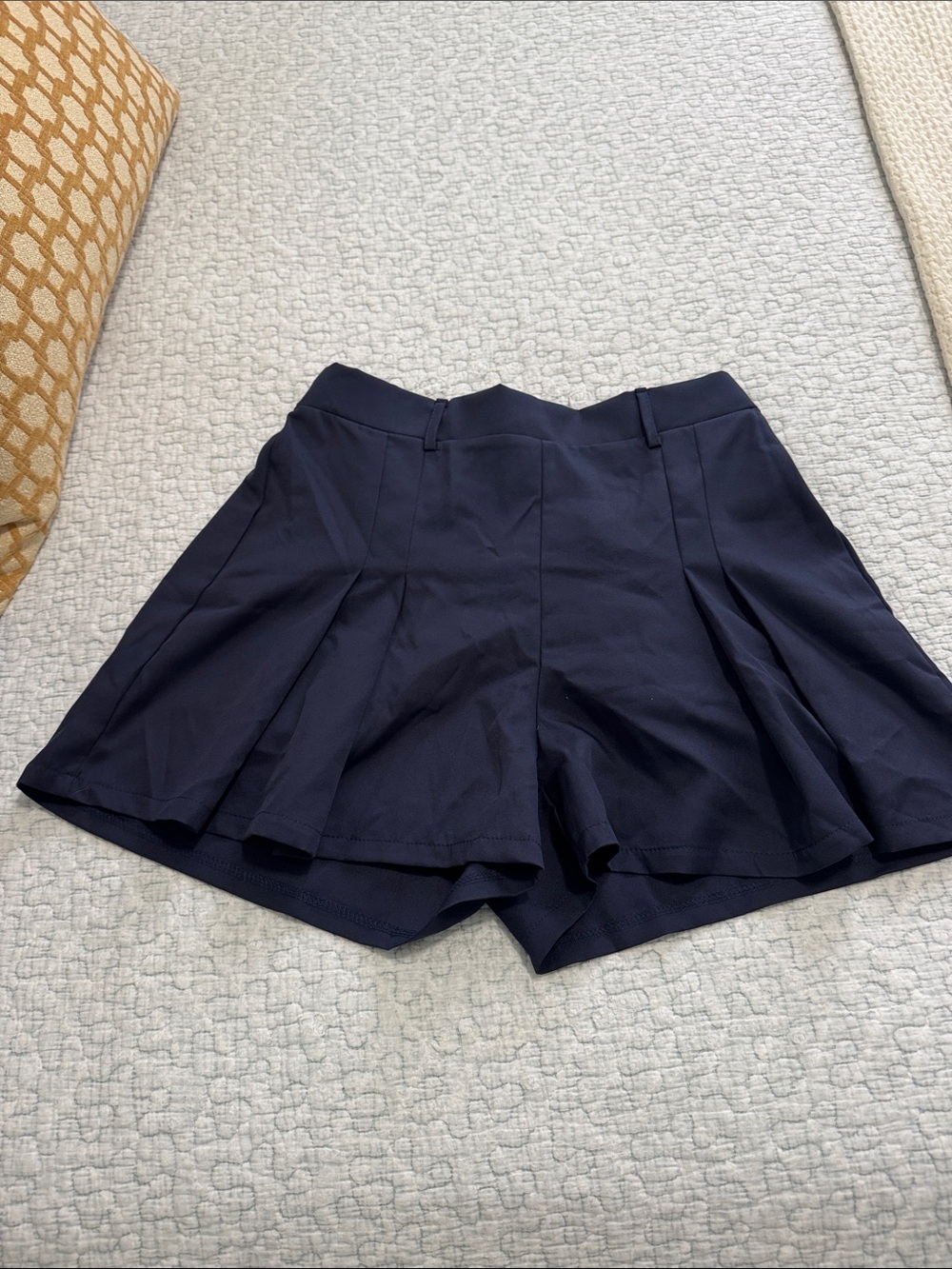SHEIN Navy Pleated Skort Shorts